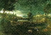 Nicolas Poussin landscape with pyramus and thisbe oil painting on canvas